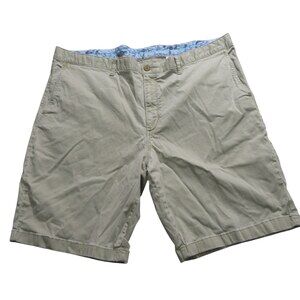 Tommy Bahama Mens Chino Shorts 44 X 10 Khaki Stretch Cotton Pocket